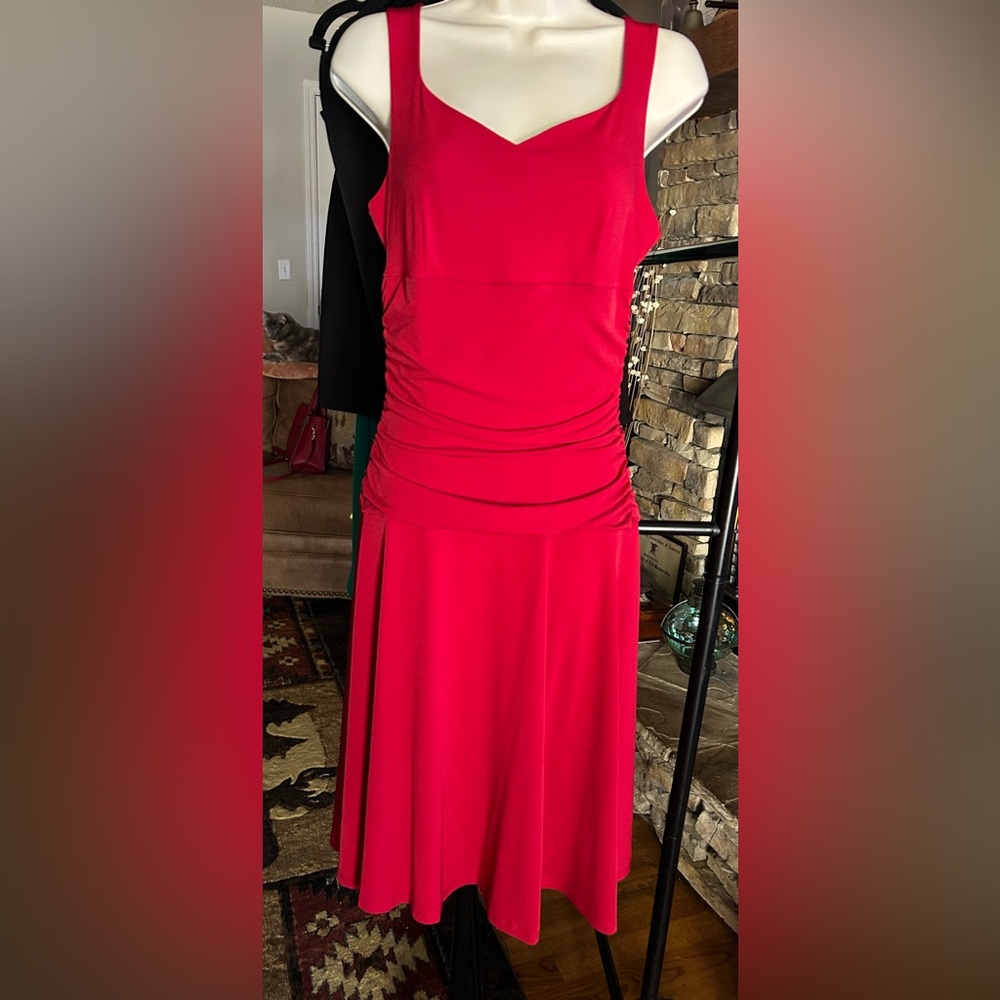 Chic Red Midi Dress